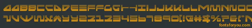 seariderfalcongrad Font – Orange Fonts on Black Background