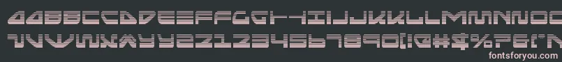 seariderfalcongrad-fontti – vaaleanpunaiset fontit mustalla taustalla