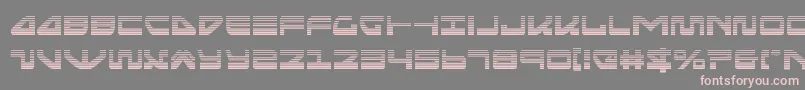 フォントseariderfalcongrad – 灰色の背景にピンクのフォント
