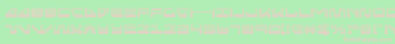 seariderfalcongrad-fontti – vaaleanpunaiset fontit vihreällä taustalla