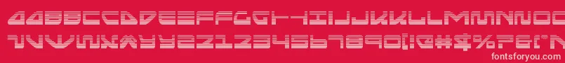 seariderfalcongrad-fontti – vaaleanpunaiset fontit punaisella taustalla