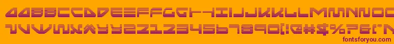 seariderfalcongrad Font – Purple Fonts on Orange Background