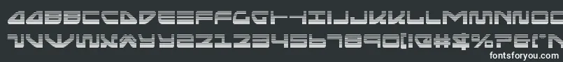 Шрифт seariderfalcongrad – белые шрифты на чёрном фоне