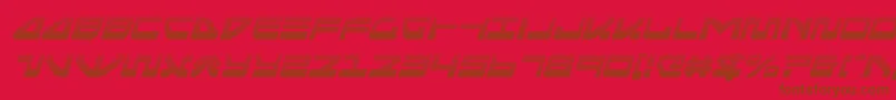 フォントseariderfalcongradital – 赤い背景に茶色の文字