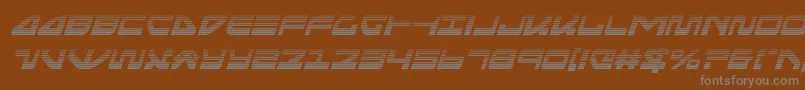seariderfalcongradital Font – Gray Fonts on Brown Background