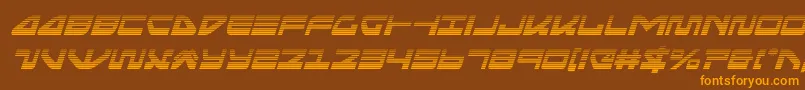 Шрифт seariderfalcongradital – оранжевые шрифты на коричневом фоне
