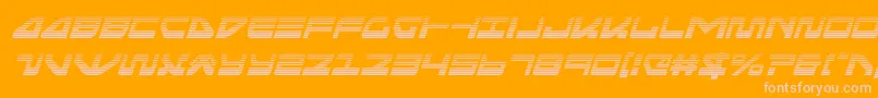 seariderfalcongradital Font – Pink Fonts on Orange Background