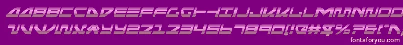 seariderfalcongradital Font – Pink Fonts on Purple Background