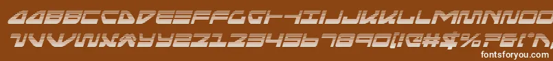 seariderfalcongradital Font – White Fonts on Brown Background