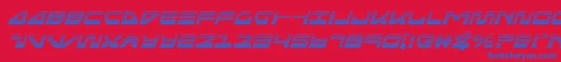 seariderfalcongradital Font – Blue Fonts on Red Background