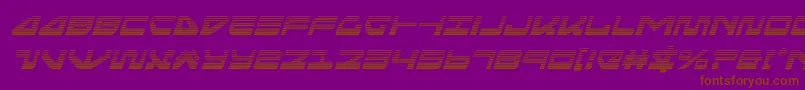Czcionka seariderfalcongradital – brązowe czcionki na fioletowym tle