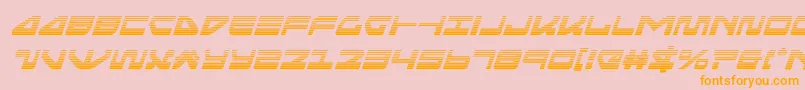 seariderfalcongradital Font – Orange Fonts on Pink Background