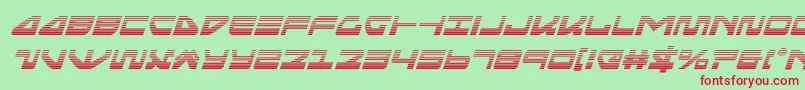 seariderfalcongradital Font – Red Fonts on Green Background