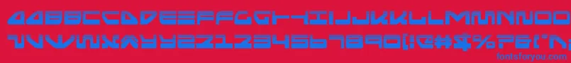 seariderfalconhalf Font – Blue Fonts on Red Background