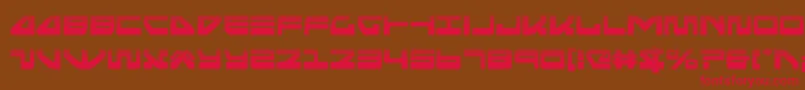 seariderfalconhalf Font – Red Fonts on Brown Background