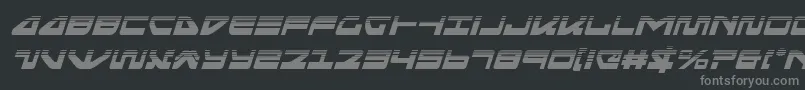 フォントseariderfalconhalfital – 黒い背景に灰色の文字