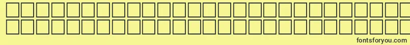 Czcionka Math2Regular – czarne czcionki na żółtym tle