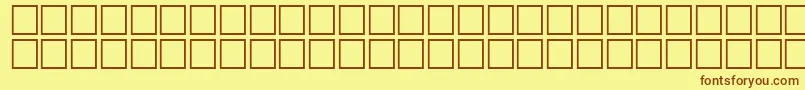 Math2Regular Font – Brown Fonts on Yellow Background
