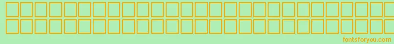 Math2Regular Font – Orange Fonts on Green Background