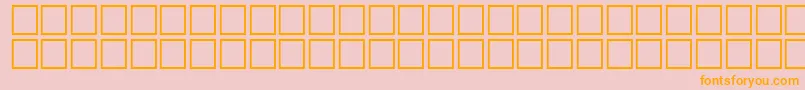 Police Math2Regular – polices orange sur fond rose