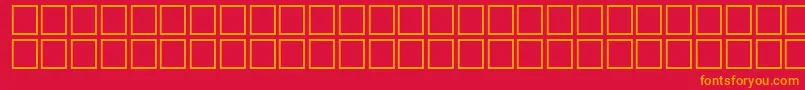 Police Math2Regular – polices orange sur fond rouge
