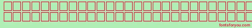 Czcionka Math2Regular – czerwone czcionki na zielonym tle