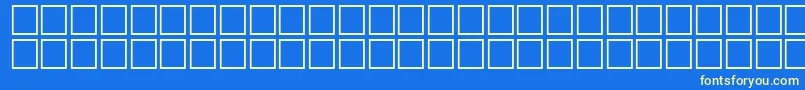 Fonte Math2Regular – fontes amarelas em um fundo azul