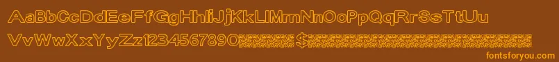 Подробнее о шрифте Dropinside Шрифт Dropinside – оранжевые шрифты на коричневом фоне