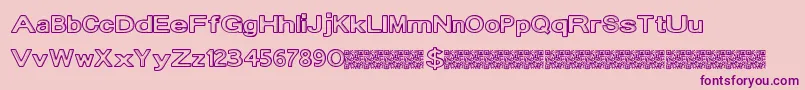 More about Dropinside Font Dropinside Font – Purple Fonts on Pink Background