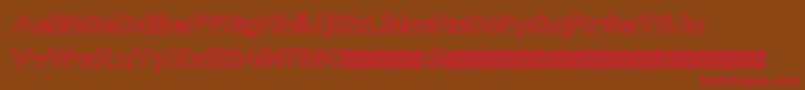 Dropinside Font – Red Fonts on Brown Background