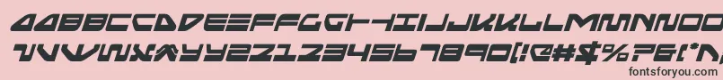 フォントseariderfalconital – ピンクの背景に黒い文字