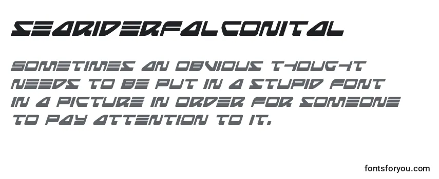 Seariderfalconital (139900) フォントのレビュー