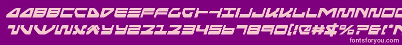 seariderfalconital Font – Pink Fonts on Purple Background