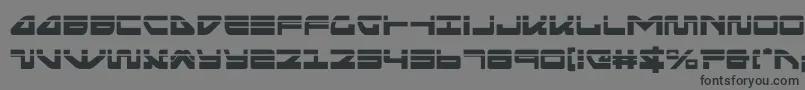 フォントseariderfalconlaser – 黒い文字の灰色の背景