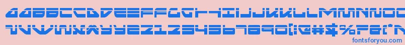 Шрифт seariderfalconlaser – синие шрифты на розовом фоне