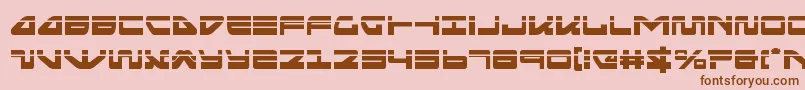Шрифт seariderfalconlaser – коричневые шрифты на розовом фоне