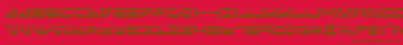 フォントseariderfalconlaser – 赤い背景に茶色の文字