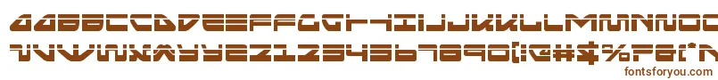 Шрифт seariderfalconlaser – коричневые шрифты на белом фоне