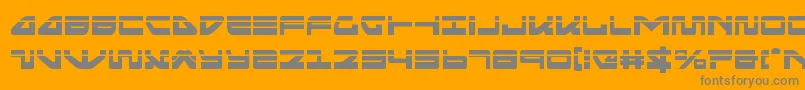 seariderfalconlaser Font – Gray Fonts on Orange Background