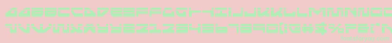 seariderfalconlaser-fontti – vihreät fontit vaaleanpunaisella taustalla