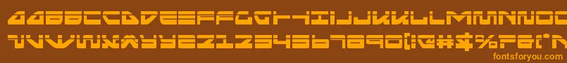 Шрифт seariderfalconlaser – оранжевые шрифты на коричневом фоне