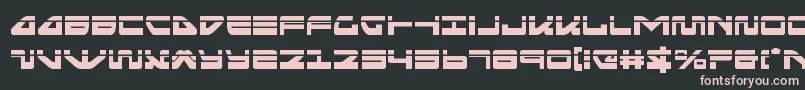 フォントseariderfalconlaser – 黒い背景にピンクのフォント
