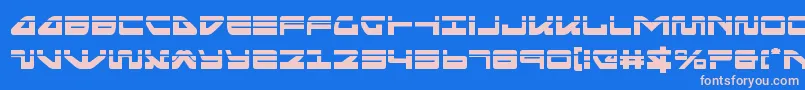 seariderfalconlaser-fontti – vaaleanpunaiset fontit sinisellä taustalla