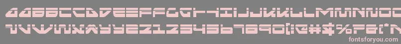 フォントseariderfalconlaser – 灰色の背景にピンクのフォント
