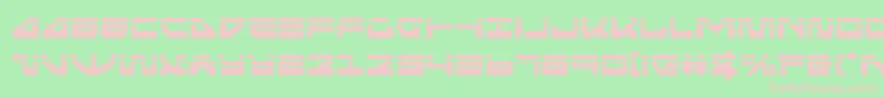 フォントseariderfalconlaser – 緑の背景にピンクのフォント
