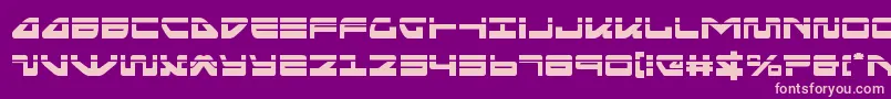 seariderfalconlaser-fontti – vaaleanpunaiset fontit violetilla taustalla