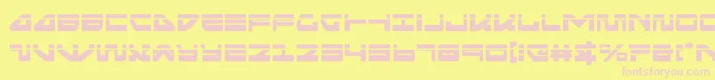 Шрифт seariderfalconlaser – розовые шрифты на жёлтом фоне