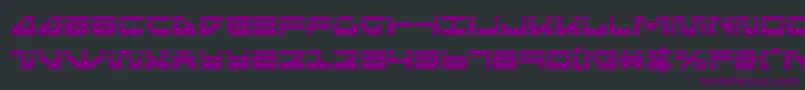 Шрифт seariderfalconlaser – фиолетовые шрифты на чёрном фоне