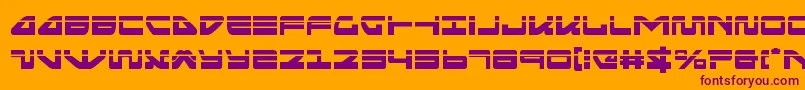 Шрифт seariderfalconlaser – фиолетовые шрифты на оранжевом фоне