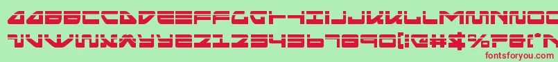 seariderfalconlaser Font – Red Fonts on Green Background